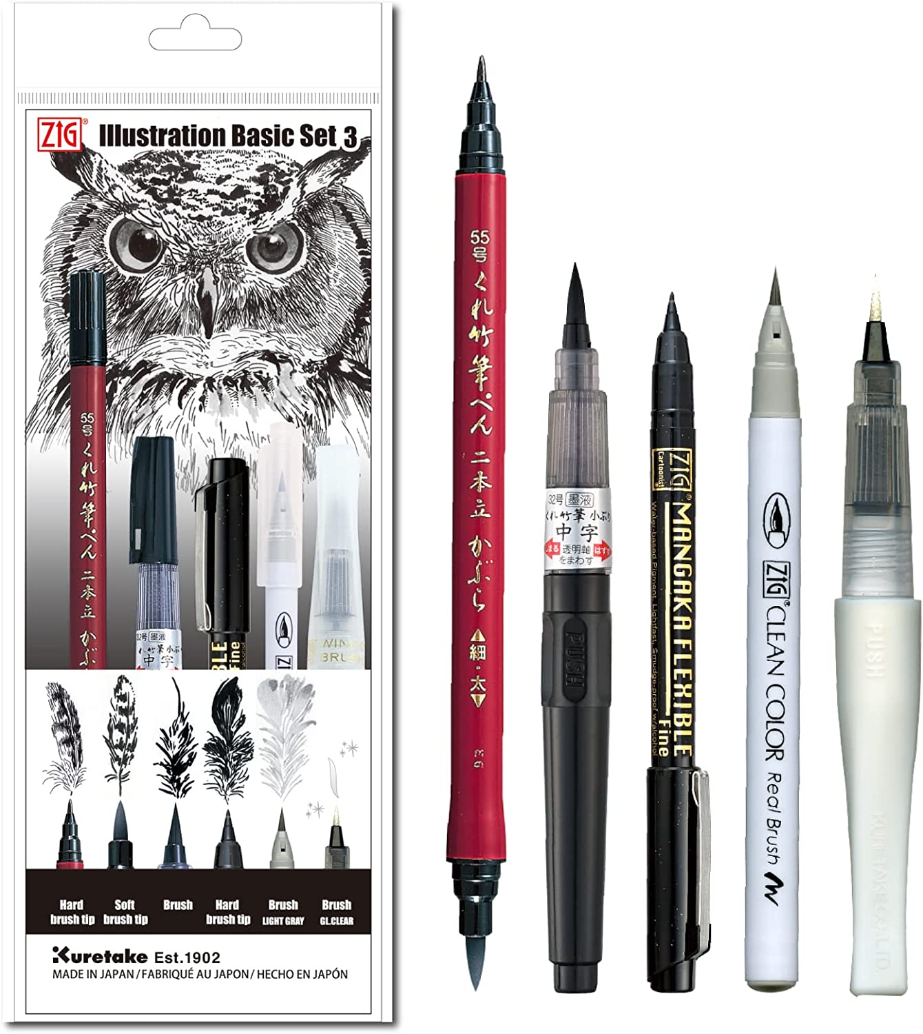 Kuretake Sumi Brush Pen Replacement Nib (For DT140-13C)