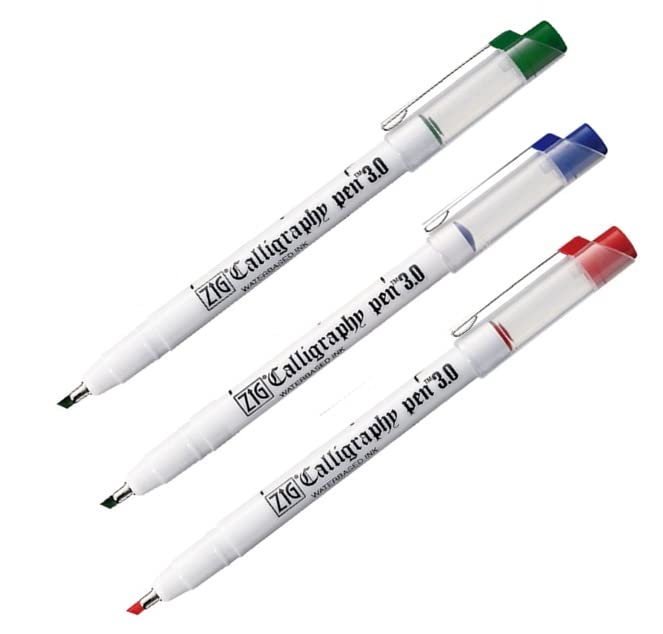 Zig Calligraphy Pen - Set of 3