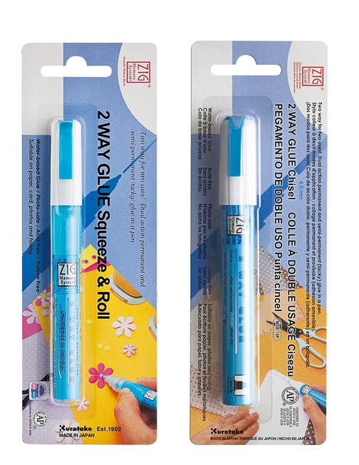 Zig 2-Way Glue Pen - Squeeze & Roll